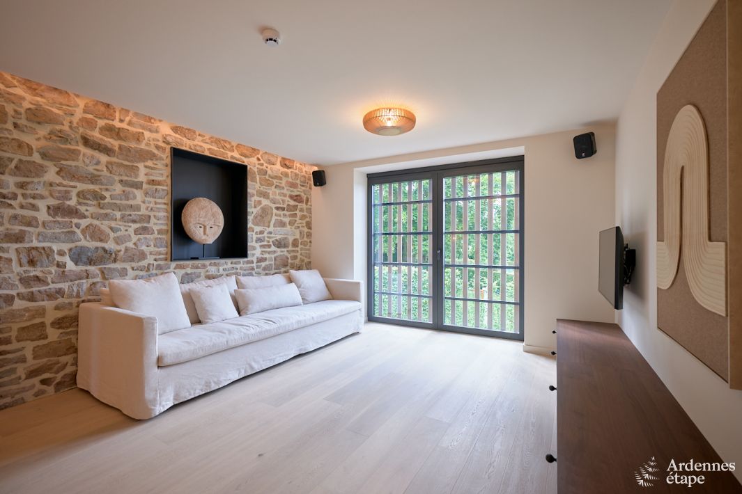 Le Supra - Salon mur pierre